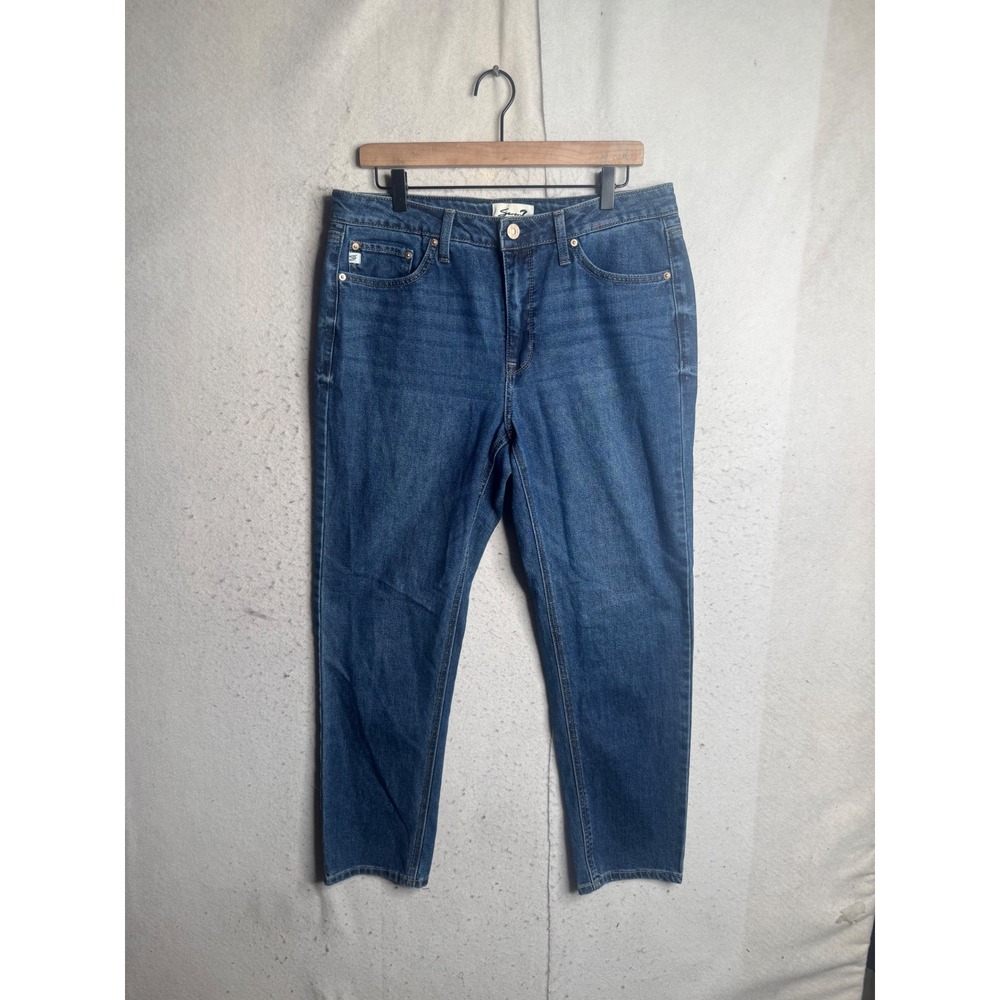 Seven7 Premium Brand Medium Wash Straight Leg Stretch Jeans Womens Size 10